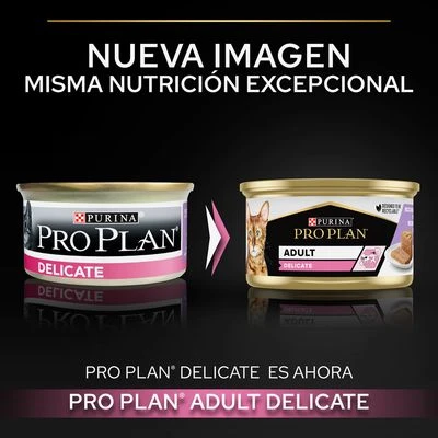 PURINA PRO PLAN Cat Delicate 24 X 85 G En Latas 7 PURINA PRO PLAN Cat Delicate 24 X 85 G En Latas - Imagen 5