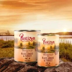 Purizon Adult 6 X 400 G Comida Húmeda Sin Cereales Para Perros -Gatos Perros Suministros Tienda purizon idcard wet blackangus 1000x1000 3