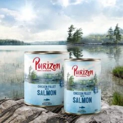 Purizon Adult 6 X 400 G Comida Húmeda Sin Cereales Para Perros -Gatos Perros Suministros Tienda purizon idcard wet salmon 1000x1000 8