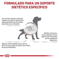 Royal Canin Veterinary Canine Gastrointestinal Low Fat Mousse -Gatos Perros Suministros Tienda rc vhn gastrointestinallowfatwet 420g cv 1bis es es pdf 8