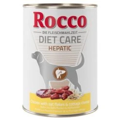 Rocco Diet Care Hepatic, Pollo, Copos De Avena Y Requesón -Gatos Perros Suministros Tienda rocco dietcare hepatic 400g 1000x1000 6