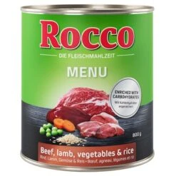Pack Mixto De Prueba: Rocco Menú 6 X 800 G -Gatos Perros Suministros Tienda rocco menu beeflamb 800g 1000x1000 9 1