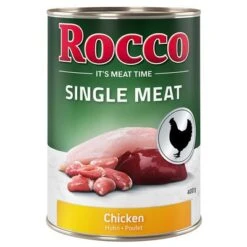 Pack Ahorro Rocco Single Meat 24 X 400 G Comida Húmeda Para Perros 9 Pack Ahorro Rocco Single Meat 24 X 400 G Comida Húmeda Para Perros -Gatos Perros Suministros Tienda rocco nf singlemeat 400g chicken 1000x1000 1 5