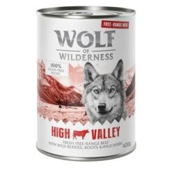 Wolf Of Wilderness Free Range 6 X 400 G / 800 G - Pack De Prueba -Gatos Perros Suministros Tienda wow freerange highvalley 400g 1000x1000 7