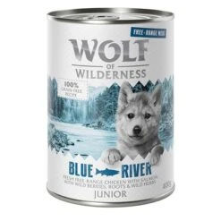Wolf Of Wilderness Free Range Junior 12 X 400 G - Pack Ahorro 13 Wolf Of Wilderness Free Range Junior 12 X 400 G - Pack Ahorro -Gatos Perros Suministros Tienda wow freerange junior blueriver 400g 1000x1000 4