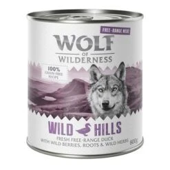 Wolf Of Wilderness Free Range 6 X 400 G / 800 G - Pack De Prueba -Gatos Perros Suministros Tienda wow freerange wildhills 800g 1000x1000 7
