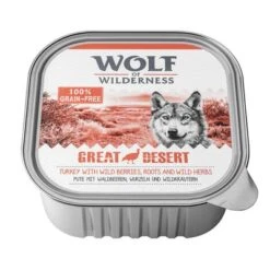 Wolf Of Wilderness 6 X 300 G -Gatos Perros Suministros Tienda wow greatdesert 300gtray side 1000px 2