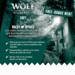 Wolf Of Wilderness Soft Rocky Spire Pollo De Corral Y Pintada -Gatos Perros Suministros Tienda wow softstrong board benefits rockyspires 1000x1000 es 5